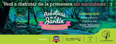 Comienza una nueva edición del ciclo Acústicos en el Jardín Botánico